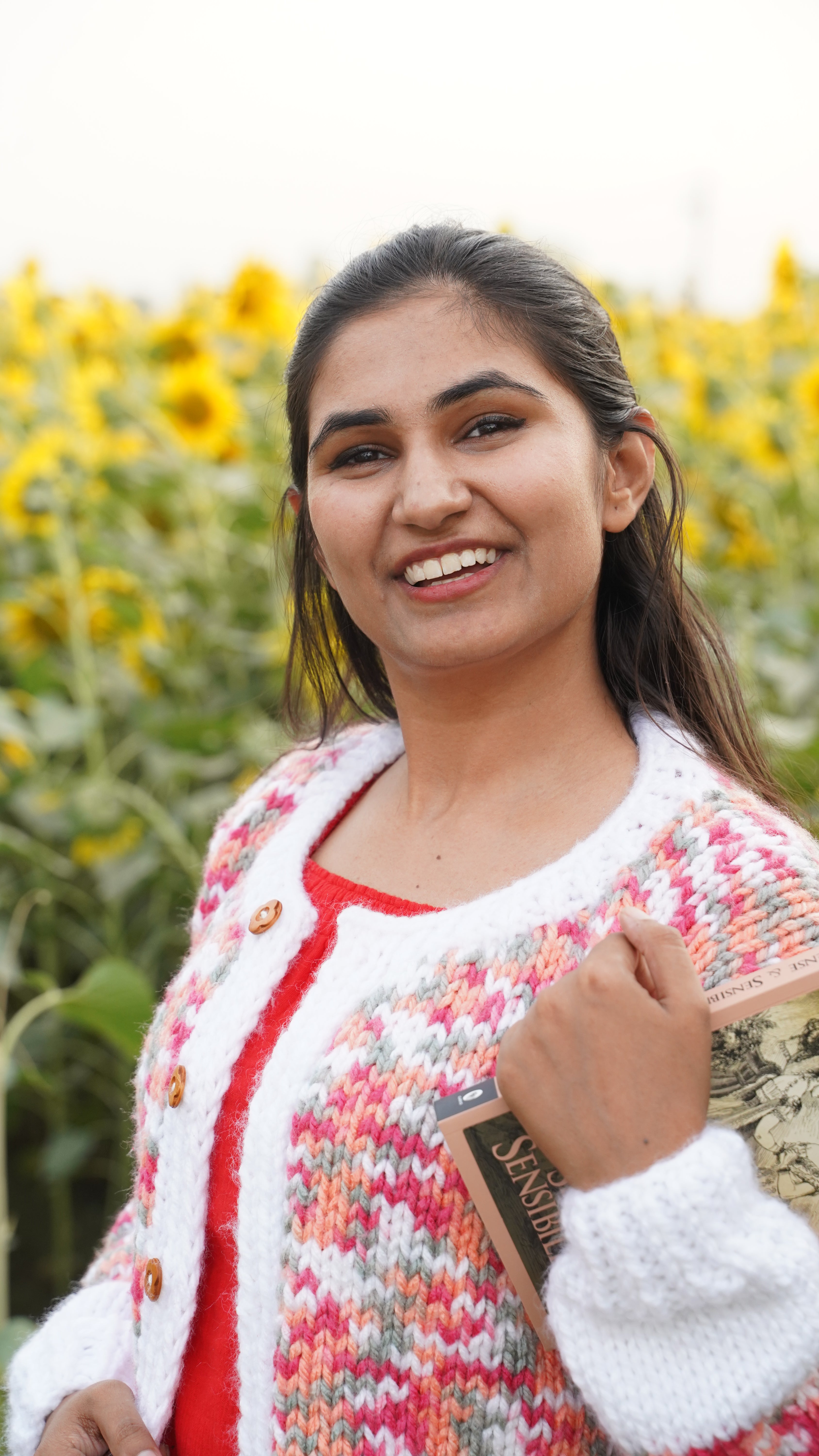 Sunset Confetti Button Cardigan